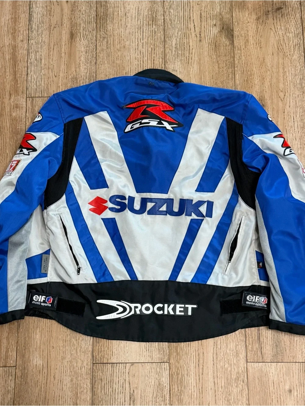 Vintage Yoshimura Blue & Silver Racing Jacket
